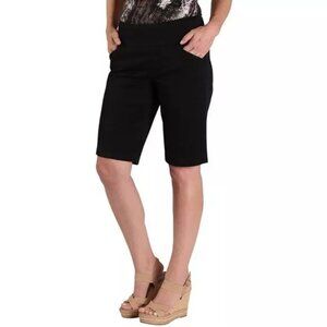 New Jag Black Ainsley Classic Fit Bermuda Shorts Size 2 Nwt
